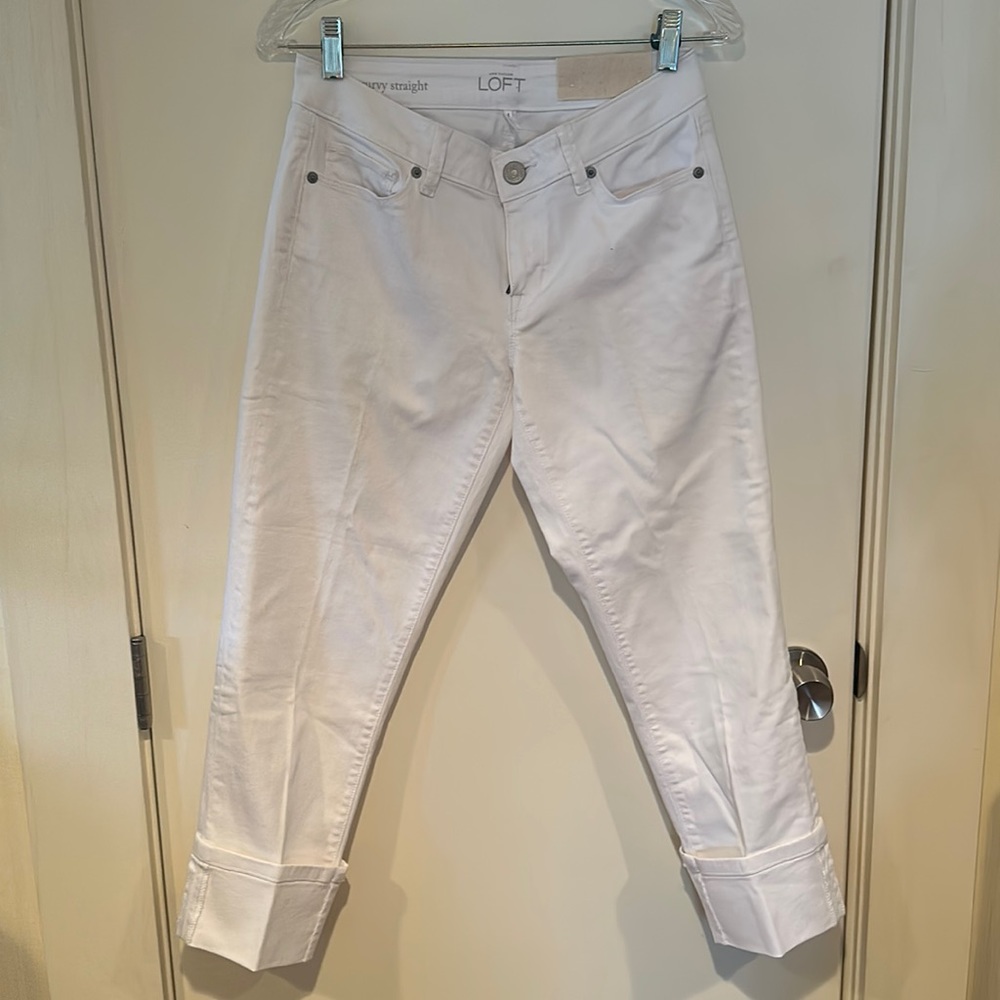 White crop Jean